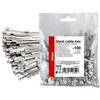Nerūdijančio plieno metaliniai kabelių raiščiai 4,6x100 mm 100 vnt. amio-04319