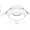 TK Lighting Oprawa wpuszczana oczko JET Baltas 6921 TK Lighting