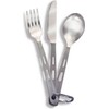 Švedija Optimus Titanium 3-piece cutlery set įrankiai