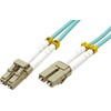 Optyczny Patch Cord Multi mod (50/125), LC-LC - 15m, mėlyna-žalia, ekonomiškas