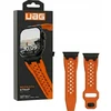 Orange Oranžinis UAG Monarch - dirželis FKM do Apple Watch series 4-6 & SE 1-3, 44mm / series 7-9, 45mm / series 10-11, 46mm / Ultra 1-3, 49mm (oranžinis / juodas titanium)