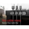 Kabelių laikiklis klijuojamas su magnetiniais 3 kabelių adapteriais juodas BASEUS