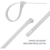 QOLTEC 52230 Daugkartinio naudojimo savaime užsifiksuojanti kabelio juosta 7,2x250 mm nailono UV Baltas