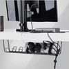 Organizer StarTech Cable Tray Under Desk – 61.5 cm – Metal Channel Basket – Juodas