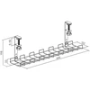 Organizatorius Aptel kabelių tvarkymo tinklelis 60 cm, tvirtinamas po stalu, baltas