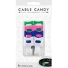 Cable Candy opaska žalia rožinė mėlyna balta 8szt