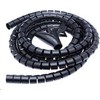 CONNECT IT kabelių valdymo vamzdis WINDER, 2,5m x 20mm, juodas (kabelio tvarkyklė)