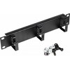 Organizer Equip Equip 10'' Kabeldurchführung mit Ringeinsatz, 1U juodas