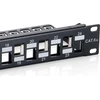Organizer Equip Patchpanel 24x Cat6A 19'' FTP 1HE Keystone Montage sw