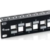Organizer Equip Patchpanel 24x Cat6A 19'' FTP 1HE Keystone Montage sw