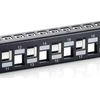 Organizer Equip Patchpanel 24x Cat6A 19'' FTP 1HE Keystone Montage sw