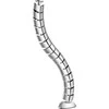 Organizacija InLine ® Kabelio kanalas lankstus, vertikalus stalams, 2 kameros, 0.80 m, sidabro