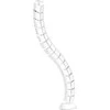 Organizacija InLine ® Kabelio kanalas lankstus, vertikalus stalams, 2 kameros, 0.80 m, balta