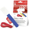 Organizer LABEL THE CABLE LTC Rinkinys etykiet na rzepy do kabli daugkartinio naudojimo, mieszany, 10 vnt (LTC 2630-10)