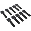 LABEL THE CABLE Wall Velcro Cable Holder 10-piece Set - juodos spalvos