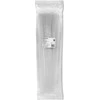 QOLTEC 52238 Daugkartinio naudojimo savaime užsifiksuojantis kabelio raištis 7,2x450 mm nailono UV Baltas