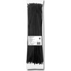 QOLTEC 52212 Zippers 4.8 400 100pcs nylon UV Juodas