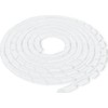 QOLTEC 52262 Qoltec Kabelių organizatorius 14mm 10m Baltas