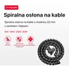 „Unitek“ spiralinis kabelių organizatorius, 25 metrai, 22 mm skersmuo, juodas