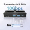 Orico Aktyvus USB-C šakotuvas 10 Gbps, PowerDelivery 60 W, prisukamas, 2x USB-A, SD skaitytuvas, USB-C, juodas (MH5PCM-10-BK-BP)