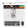 Orico Dėklas na MacMini M4, skaidrus TPU, juoda