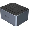„Orico 6626C3-C-V1“ 2 diskų prijungimo stotelė su neprisijungusio klonavimo funkcija, 2,5 colio / 3,5 colio SATA HDD/SSD – pilkos spalvos
