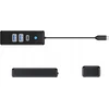 Orico PWC2U-C3 USB-C Hub / 2x USB-A 3.0 + 1x USB-C 3.0 – juodos spalvos