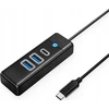 Orico PWC2U-C3 USB-C Hub / 2x USB-A 3.0 + 1x USB-C 3.0 – juodos spalvos