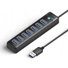 Orico PW7U-U3 hub 7x USB-A 3.0 + USB-C 5V/3A 1m – juodos spalvos