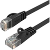 Orico PUG-C6B CAT6 1000Mbps RJ45 Ethernet tinklo kabelis, plokščias interneto LAN, 1m - Juodas