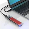 Orico TCM2-C3 M.2 NVME to USB-C 10Gb/s Disk Drive – raudonos spalvos