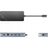 „Orico OM28PR-G2“ USB-C prijungimo stotelė su M.2 disko lizdu + 1 x USB-A 3.2 + 1 x USB-C 3.2 + 2 x USB-A 2.0 + 1 x HDMI + 1 x Ethernet – juodos spalvos