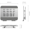 Orico Podstawka pod laptopa 17'', regulowana, aluminiowa