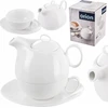 Orion Arbatinukas su puodeliu ir lėkštute 600 ml baltas