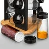 Orion Stiklinis prieskonių indelis su sieteliu 100 ml Juodas
