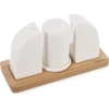 Orion Druskos ir pipirų indelių rinkinys su stovu 16 × 6,5 × 8,5 cm