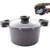 Orion Puodas GRANDE 24 cm su dangteliu ir kiaurasamčiu, 5,5 l