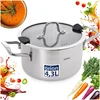 Orion Puodas plieno su dangteliu VENICE 22 cm, 4,3 l