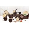 Orion Emaliuotas puodas 1,2 l 12 cm rudas