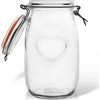 Orion stiklainiai su užspaudžiamais dangteliais 1,5 l, stiklinių, sandarių