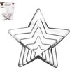 Orion Sausainių formelės 5 vnt. plieninės žvaigždės 7,5 cm