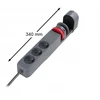 Orno Przedłużacz 3 krypčių stalo prailgintuvas 2P+Z, 1,5M H05VV-F 3x1,5mm², 2xUSB+1 C tipo