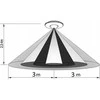 Orno Czujnik 360° judesio jutiklis, IP20, 800 W, pakabinamoms luboms, mini