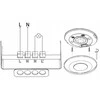 Orno Czujnik 360° judesio jutiklis, IP20, 2000 W, itin plokščias – 2,5 cm, mini, TUYA išmanusis Wi-Fi