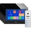 Orno Rinkinys 4 šeimų vaizdo domofono rinkinys, be ragelio, spalvotas, 7 colių LCD, jutiklinis ekranas, OSD meniu, atmintis, SD kortelės lizdas, DVR, vartų valdymas, juodas, FELIS MEMO MULTI4