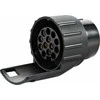 Orno 7/13 kontaktų priekabos lizdo adapteris, plastikinis, 12/24 V