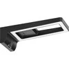Orno ARTUS LED po spintele montuojamas šviestuvas 3W, 225lm, 4000K, su jutikliniu jungikliu ir USB, juodas