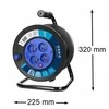Orno Būgninio ilgintuvo laidas, 4 lizdai 2P + Z, PVC H05VV-F 3x1,0mm?Kabelis, ilgis 30m, termopora, langinės srovės grandinėms.