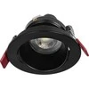 Orno FONDI RC dekoratyvinis prožektoriaus rėmelis, MR16/GU10, maks. 50 W, apvalus, fiksuotas, aliuminis, juodas