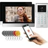 Orno GAYD MULTI2, dviejų šeimų vaizdo domofono rinkinys, 2 laidų, 8 colių „Wi-Fi“, lietimui jautrus ekranas, 2 MP „Full HD“, RFID, šifravimo funkcija